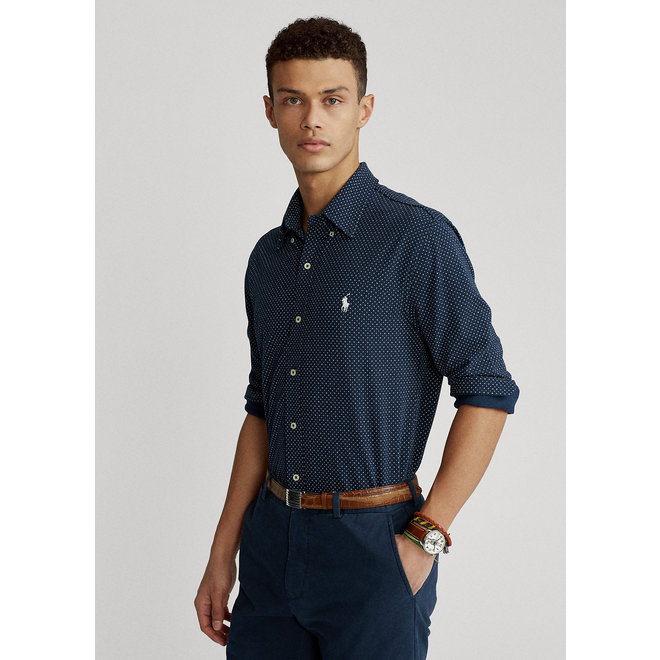 Chemise "Polo" Navy à motifs