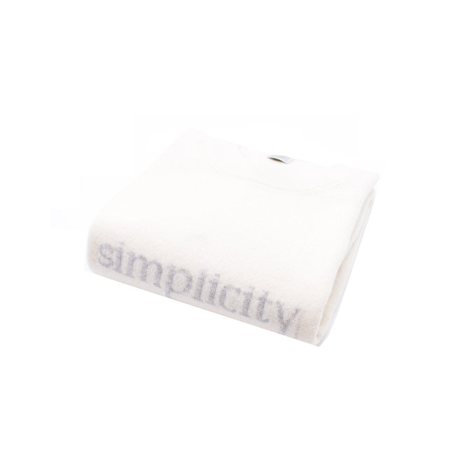 Col Rond "Simplicity" Laine & Cachemire - Blanc