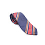Cravate Bleue Lignée rouge