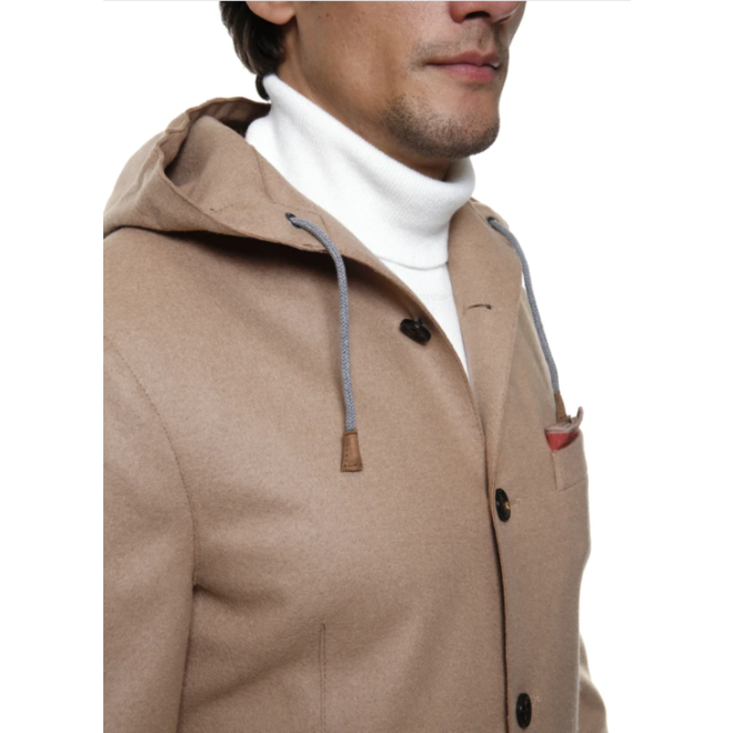 Hooded Blazer Camel