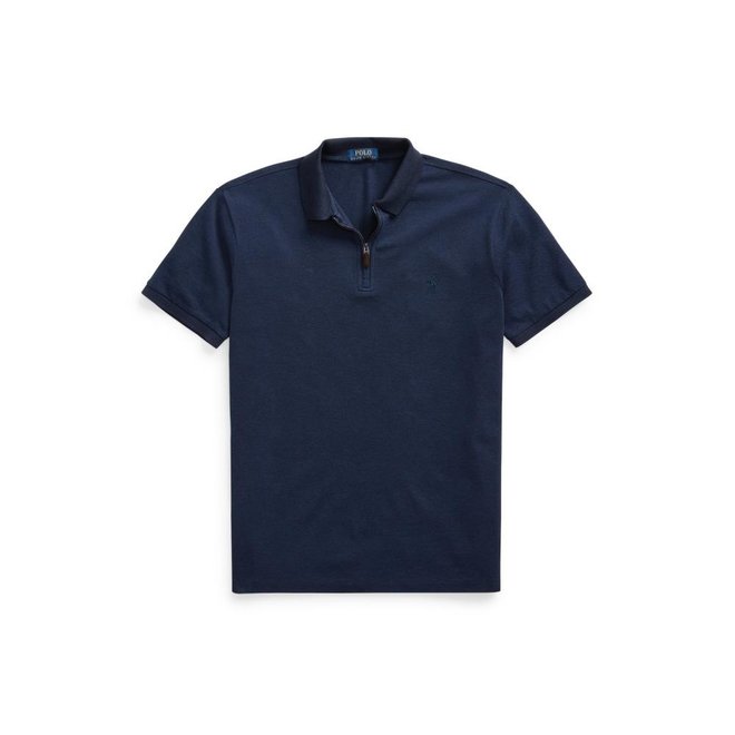 Polo zippé - Navy