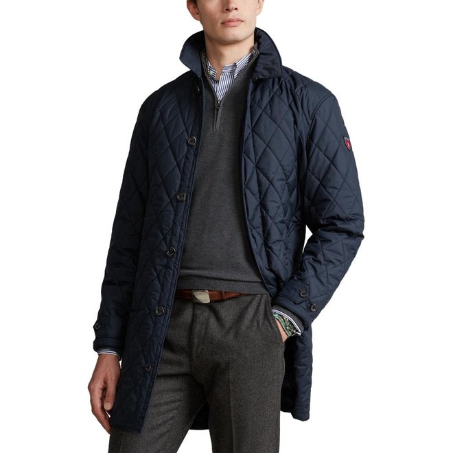 Manteau Matelassé Déperlant - Navy