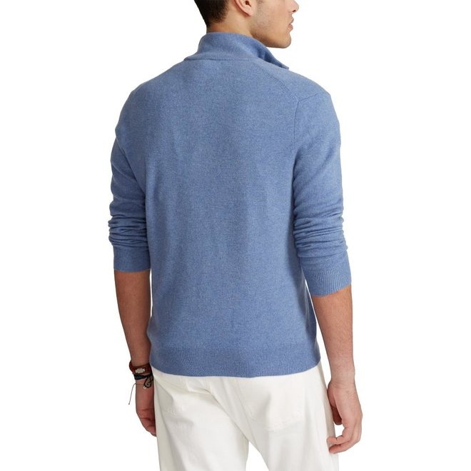 Half-Zip Mérinos - Bleu Ciel - Ralph Lauren