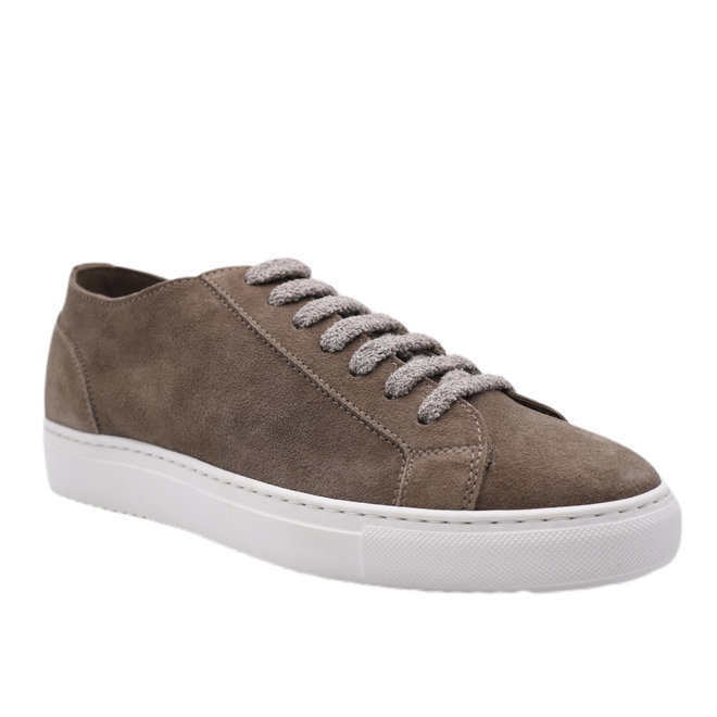 Sneakers En Daim - Taupe