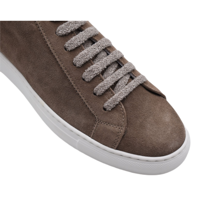 Sneakers En Daim - Taupe