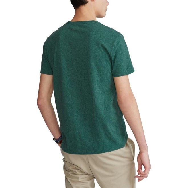 T-Shirt à col ras du cou en jersey Slim Fit personnalisé - Vert