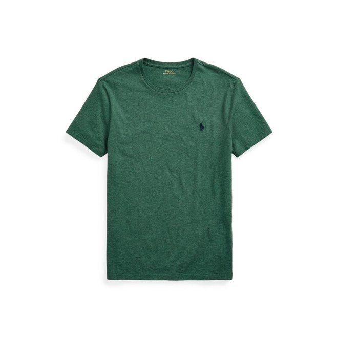 T-Shirt à col ras du cou en jersey Slim Fit personnalisé - Vert