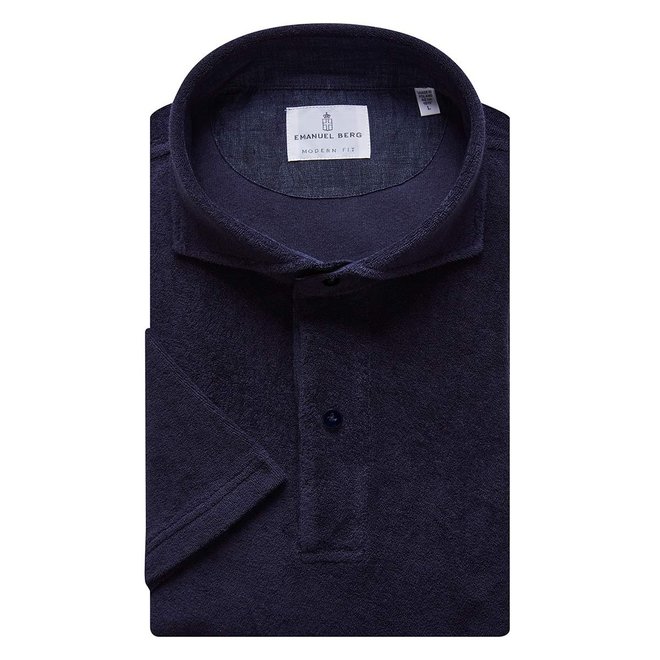 Polo Coton Eponge - Navy