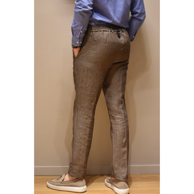 Pantalon en Lin - Brun