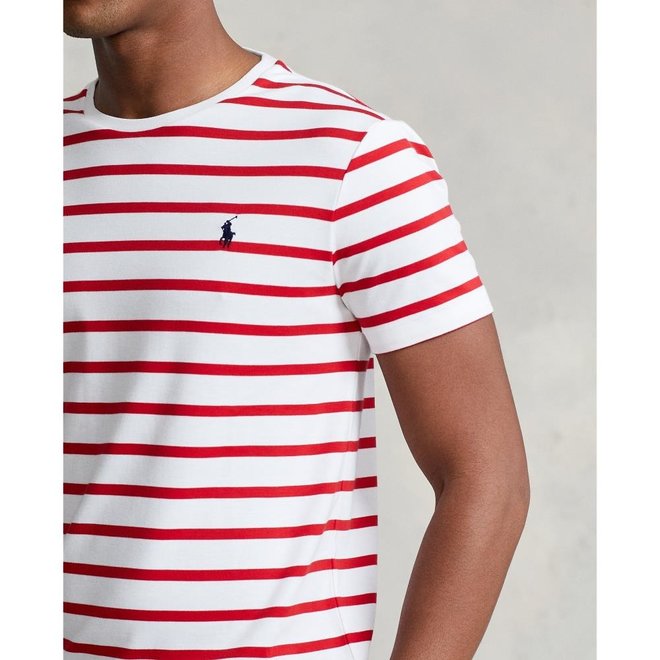 T-Shirt à Rayures - Rouge/Blanc