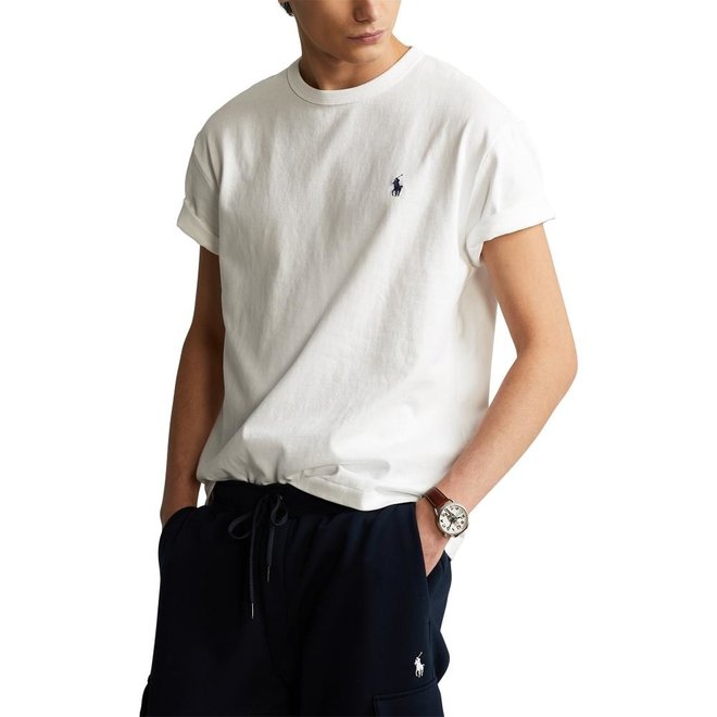 T-Shirt en Coton Classic Fit - Blanc