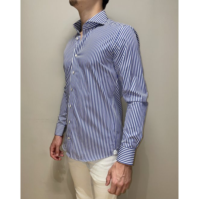 Chemise Luxury Slim Fit Lignée - Bleu