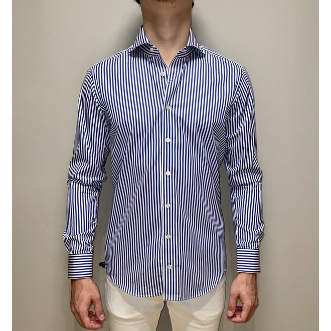 Chemise Luxury Slim Fit Lignée - Bleu