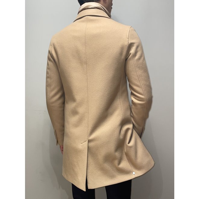 Veste Longue Camel à Doublure