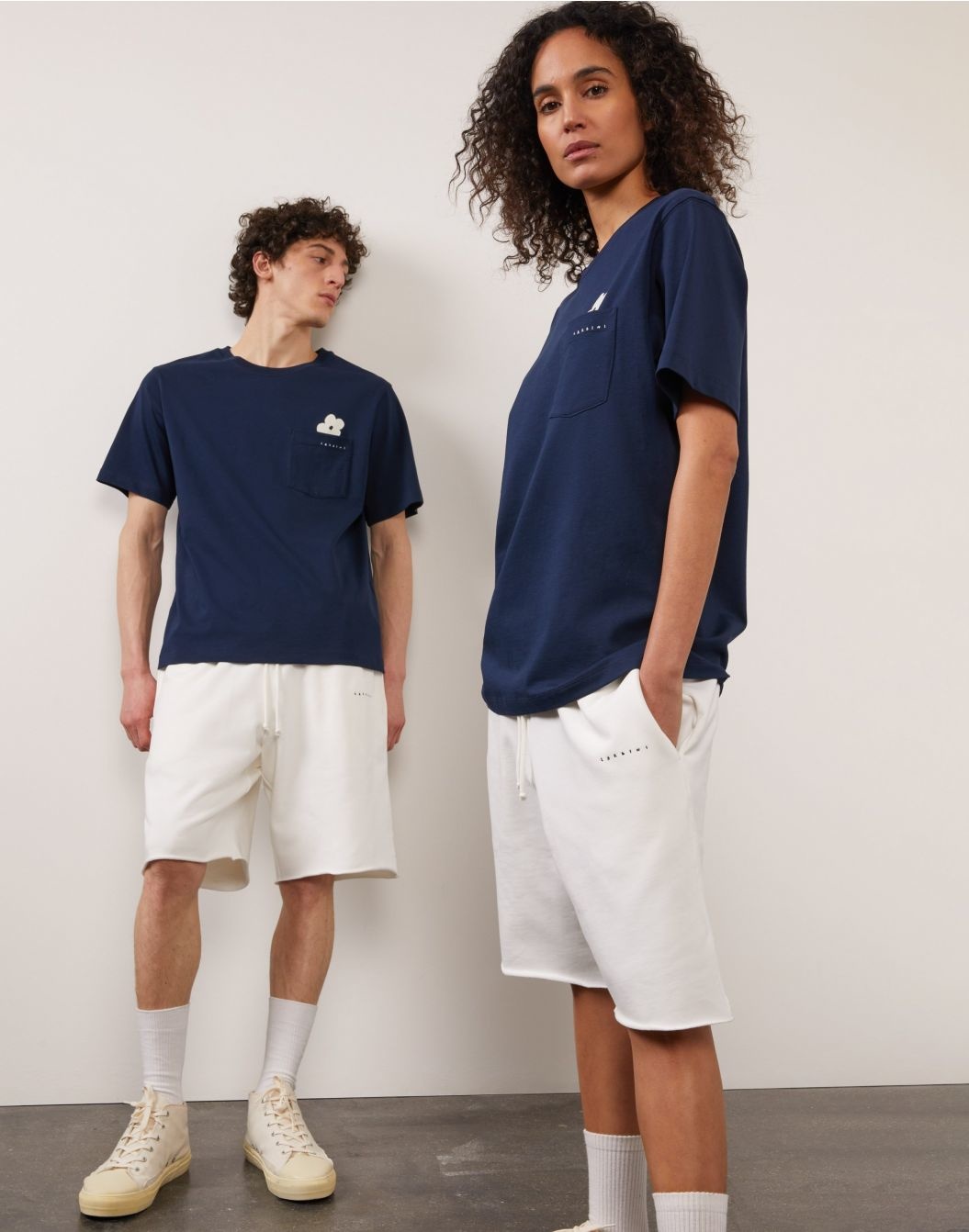 T-Shirt bleu navy - No rain No Flower - Lardini - PAVILLON