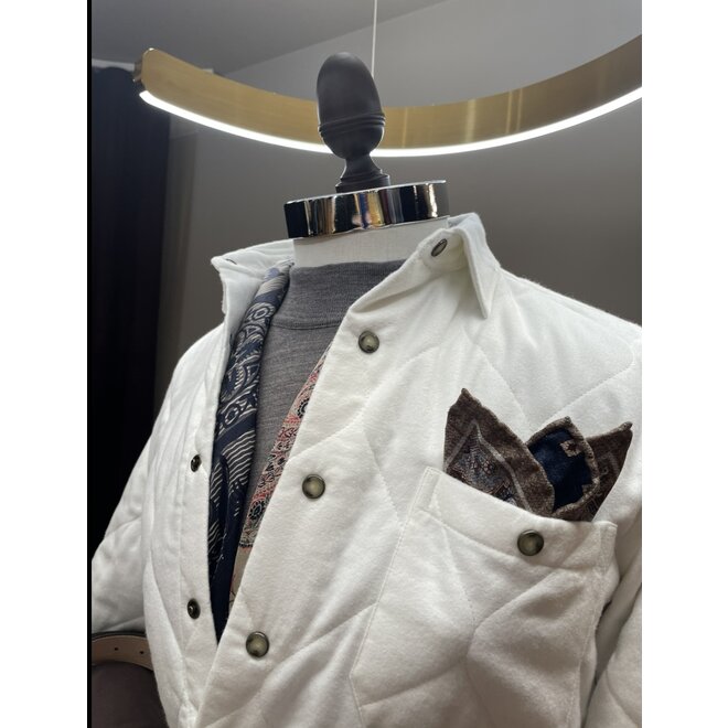 Blouson matelassé blanc - Lardini