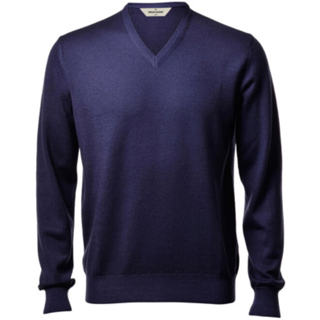 Pull col V - Royal Blue - Gran Sasso