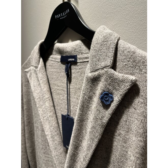 Giacca Maglia croisé - Lino - Beige