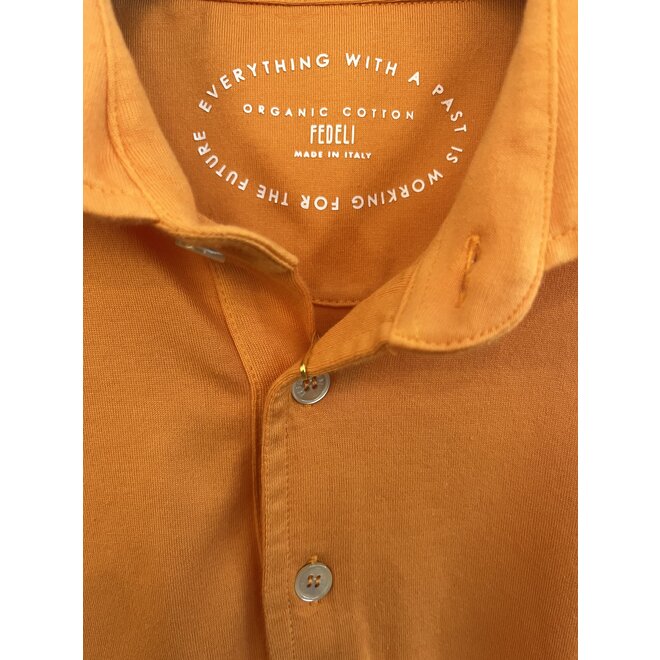 Polo manches courtes orange FEDELI