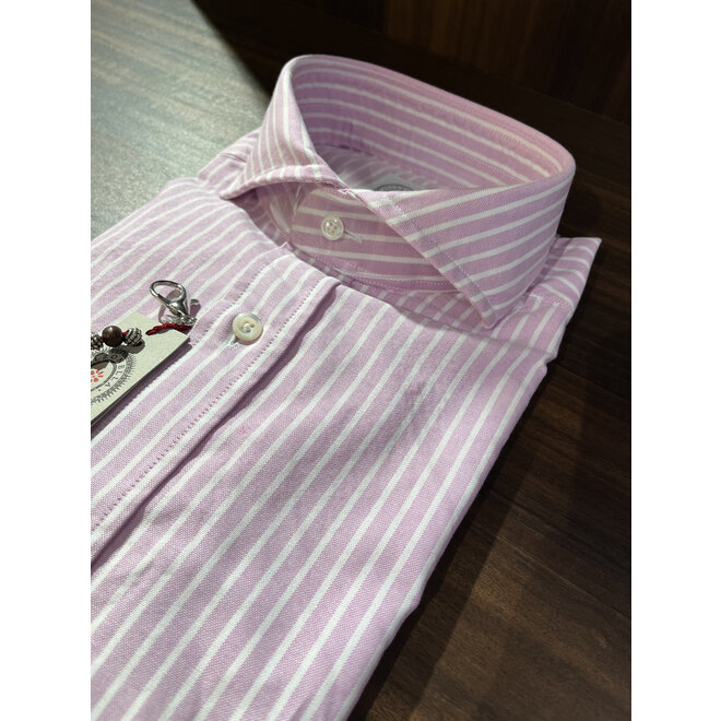 Chemise lignée rose 3108.04 Bolzonella