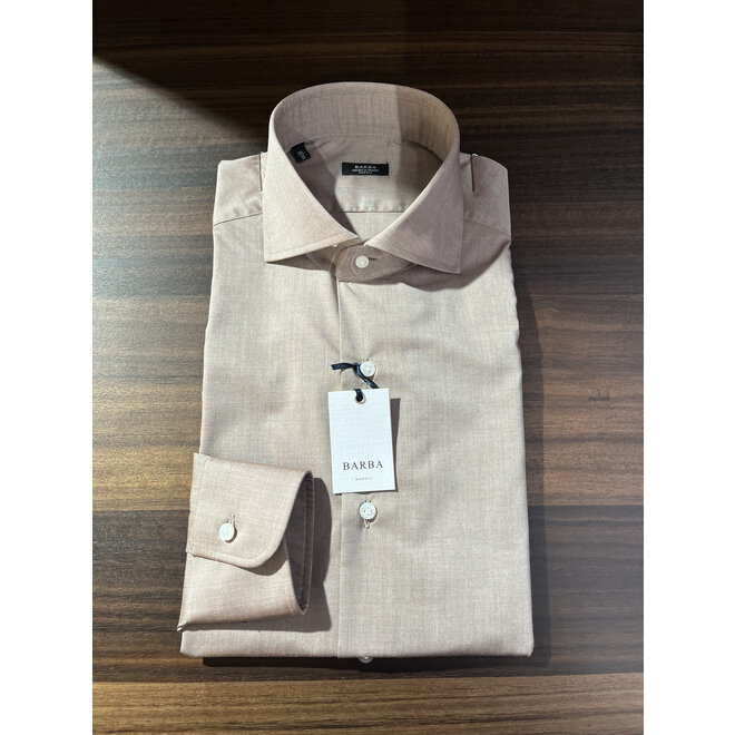 Chemise en lin beige Barba Napoli