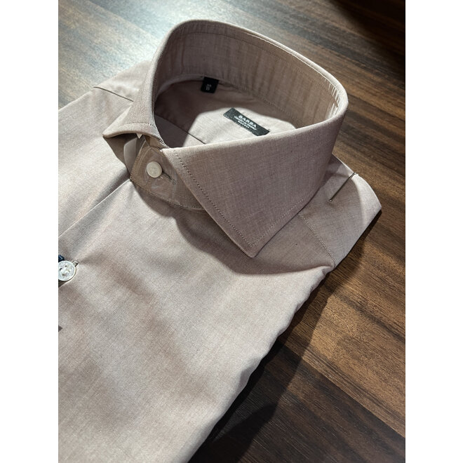 Chemise en lin beige Barba Napoli