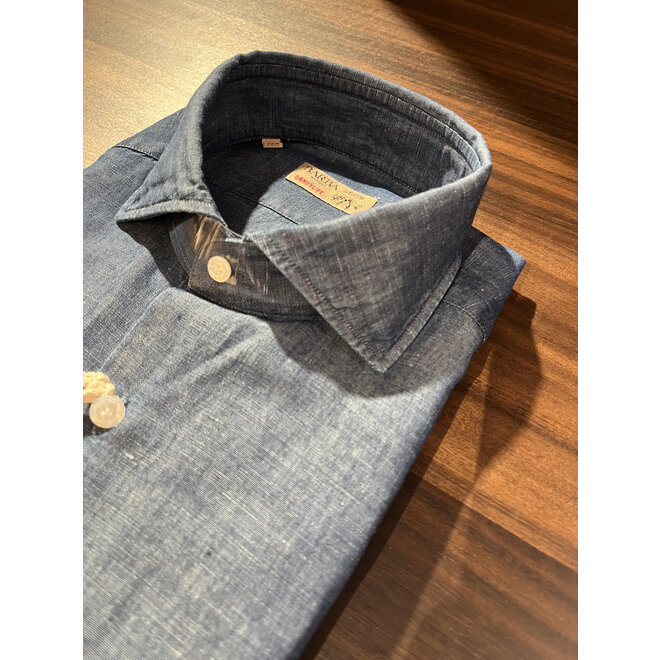 Chemise Denim Coton & Lin Barba Napoli