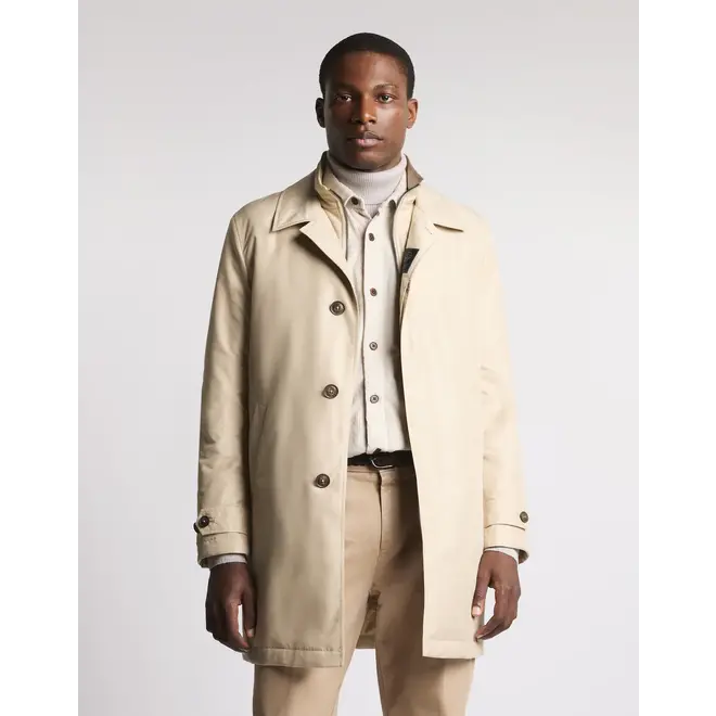 Morning Coat en Popeline Technique beige FAY
