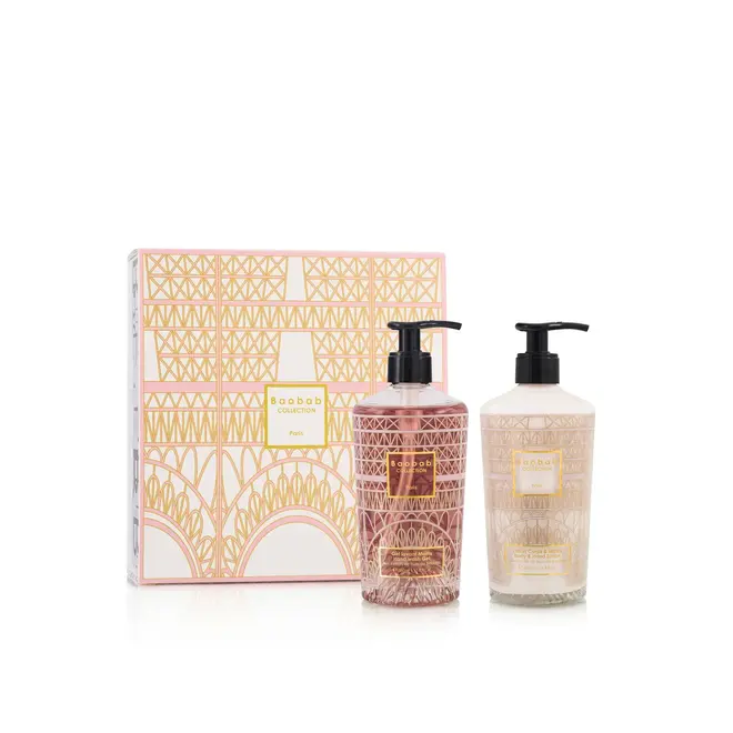 GIFT BOX PARIS BODY & HAND LOTION AND HAND WASH GEL