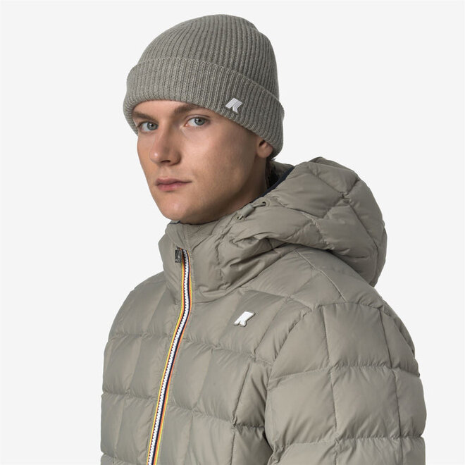 BRICE CARDIGAN STITCH WOOL GREEN OAK MELANGE