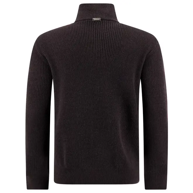 Veste en Ribbeb Merino Wool Brown HERNO