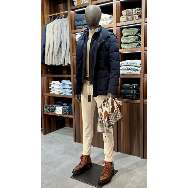 Doudoune à capuche Navy FAY