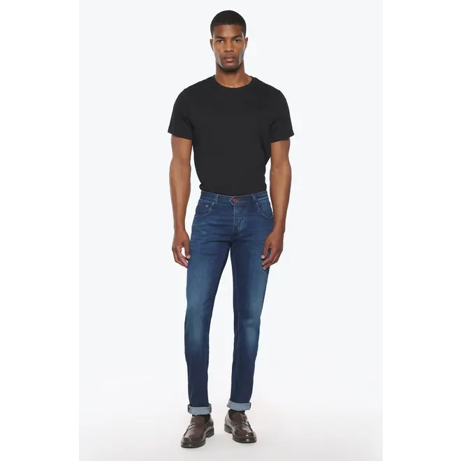Jean AD 02 Medium Stone Bordeaux Ace Denim