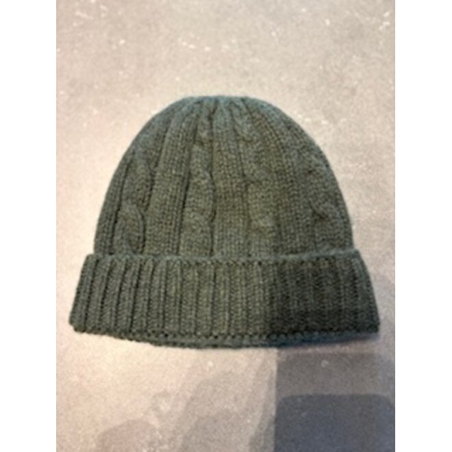 Bonnet vert en cachemire - Rosi