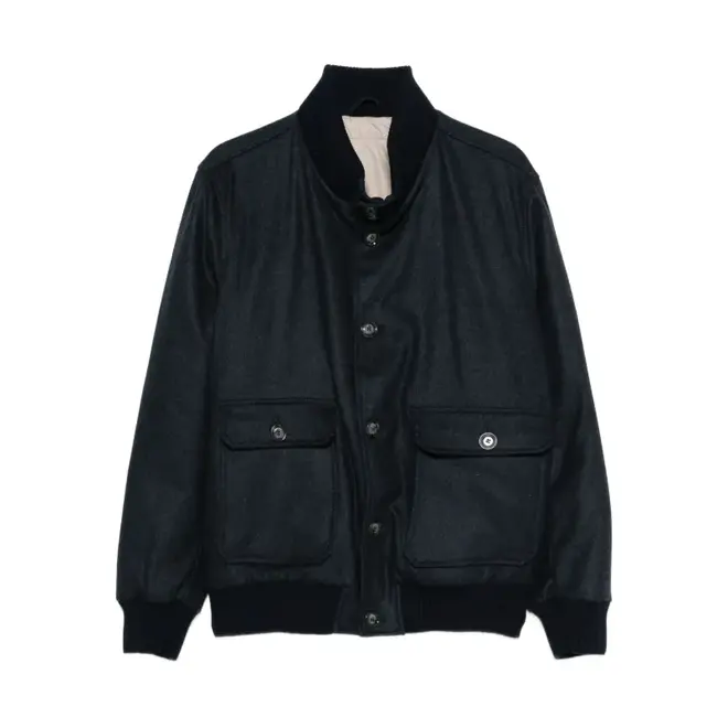 Blouson Eroe Scuro Cashmere Barba Napoli