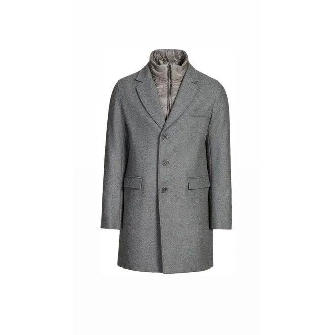 Manteau en laine gris Herno