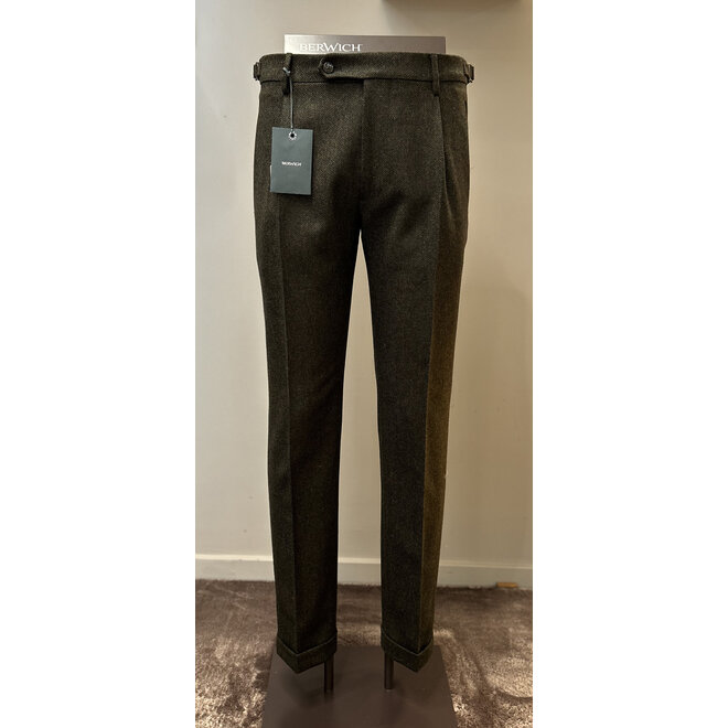 Pantalon Rétro Vintage Green Berwich