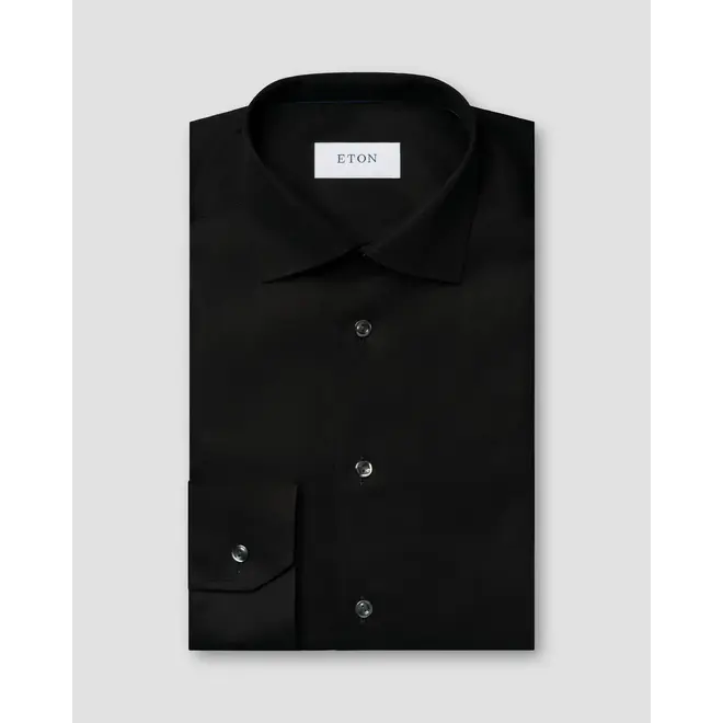 Chemise Twill Shirt Black ETON