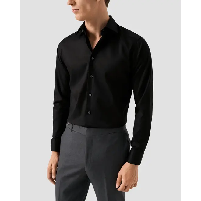 Chemise Twill Shirt Black ETON