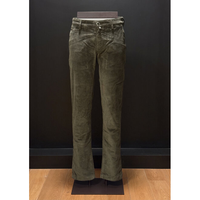 Pantalon en velours vert Jacob Cohen
