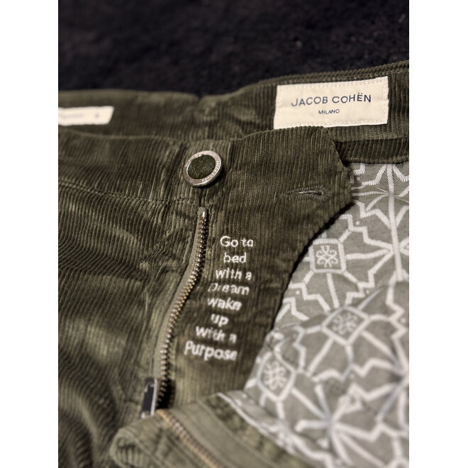 Pantalon en velours vert Jacob Cohen