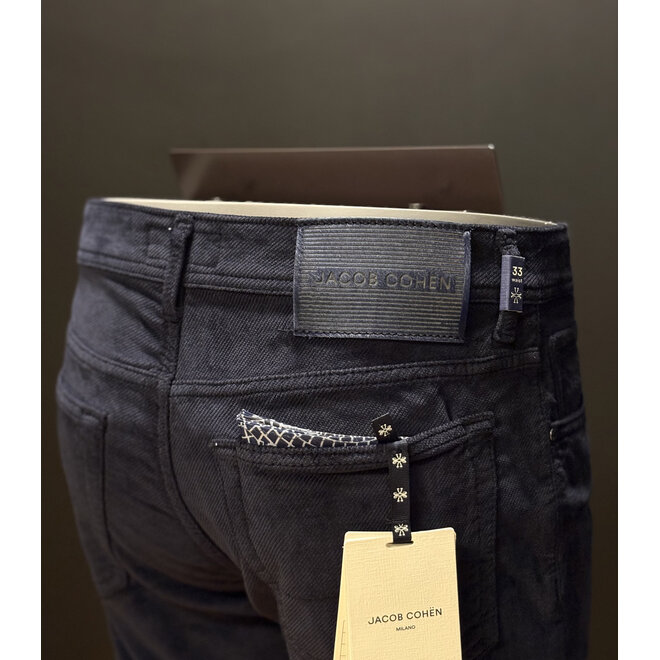 Pantalon gaufré Navy Jacob Cohen