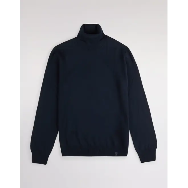 Col Roulé en Laine Bleu FAY