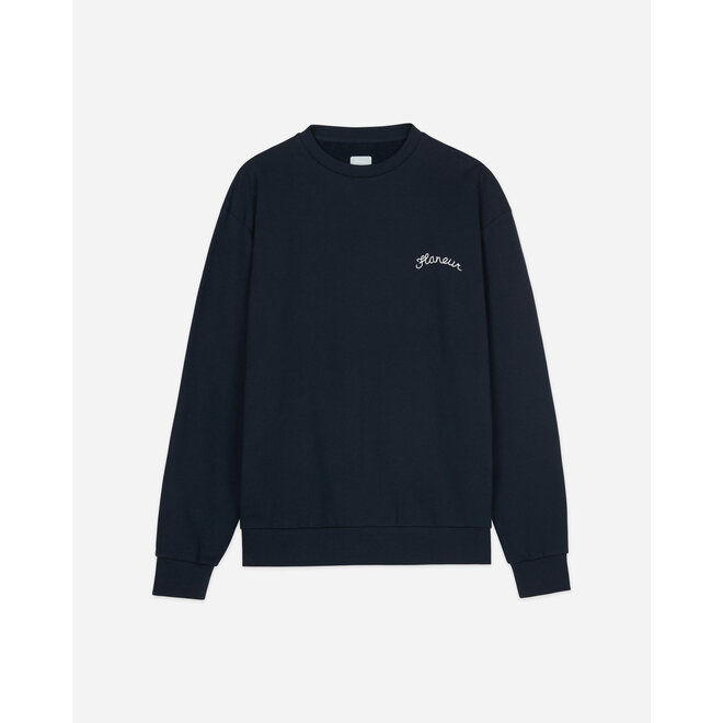 Signature sweater Navy Flâneur