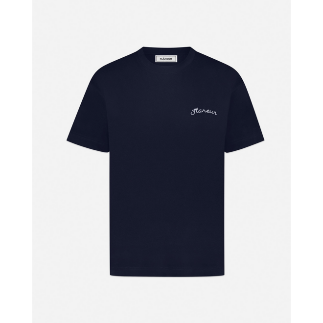 T-shirt Signature Navy Flâneur