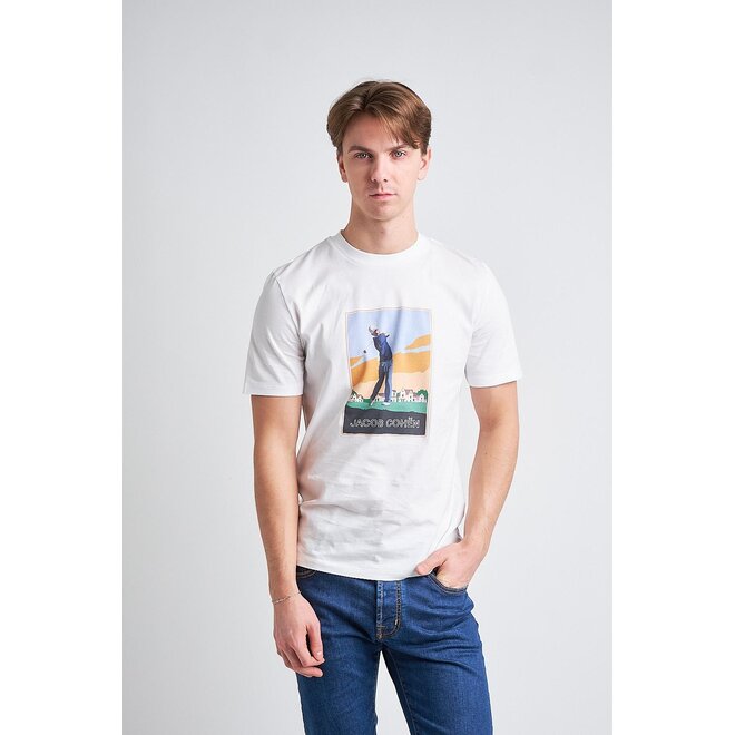 T-shirt Golf Cup White Jacob Cohen