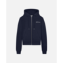 Signature Zip-Up Hoodie Navy Flâneur