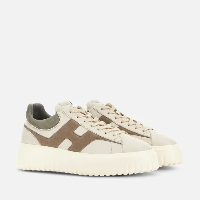 Sneakers H-Stripes Vert Beige HOGAN