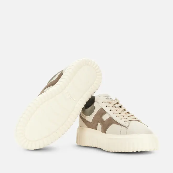 Sneakers H-Stripes Vert Beige HOGAN
