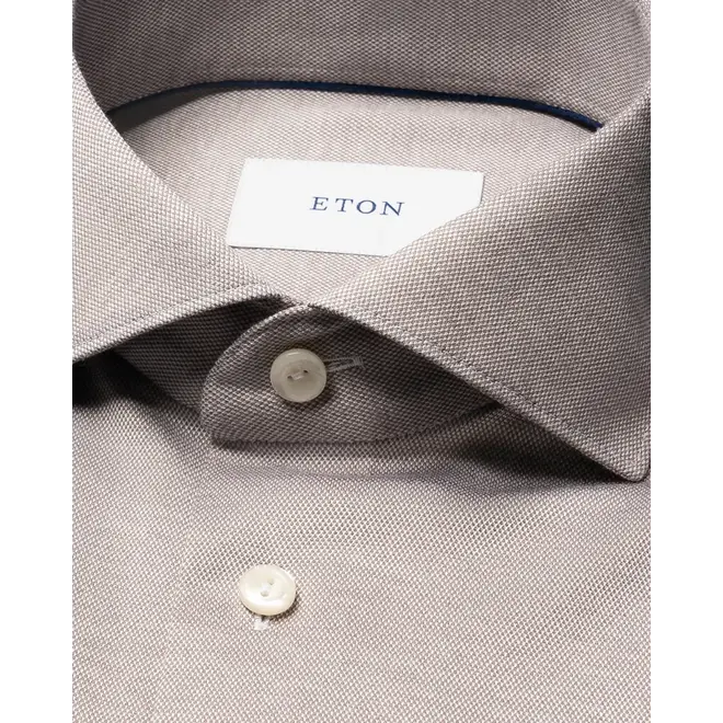 Chemise en fil d'écosse brun